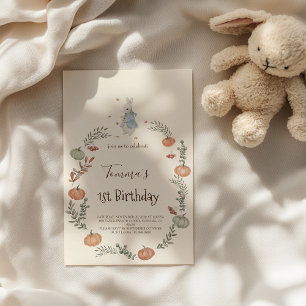 Peter Rabbit autumn fall Invitation