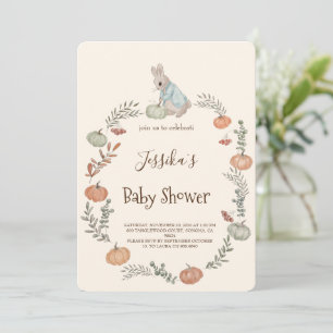 Peter Rabbit autumn fall Invitation