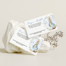 Peter Rabbit Baby Boy - Diaper Raffle Insert Card