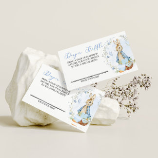Peter Rabbit Baby Boy - Diaper Raffle Insert Card