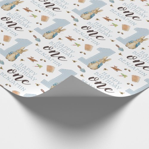 Peter Rabbit  Baby Boys First Birthday Wrapping Paper