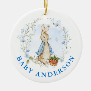 Peter Rabbit Baby Coming Soon Ceramic Ornament