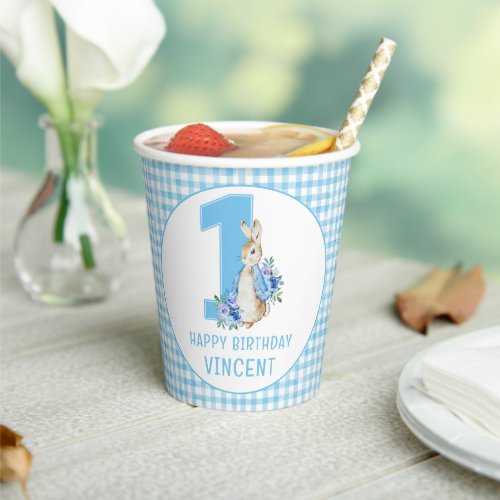 Peter Rabbit Baby First Birthday Paper Cups