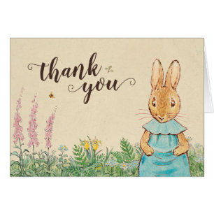 Peter Rabbit   Baby Girl Birthday - Thank You