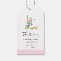 Peter Rabbit Baby Girl Shower thank you