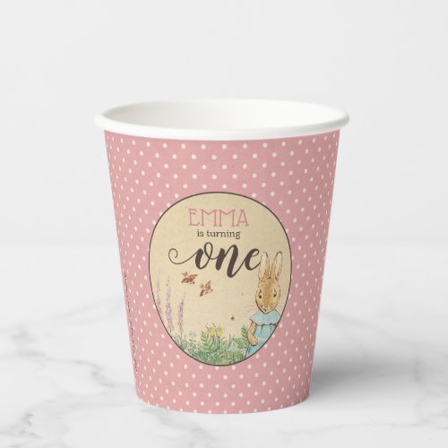 Peter Rabbit  Baby Girls First Birthday Paper Cu Paper Cups