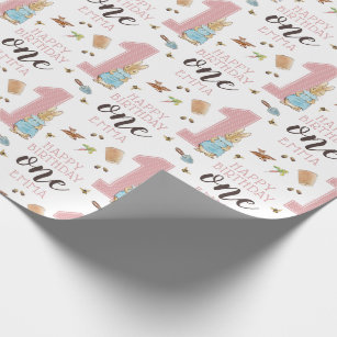  U'COVER Birthday Wrapping Paper for Girls Kids Baby