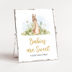 Peter Rabbit Baby Shower Babies are Sweet Poster