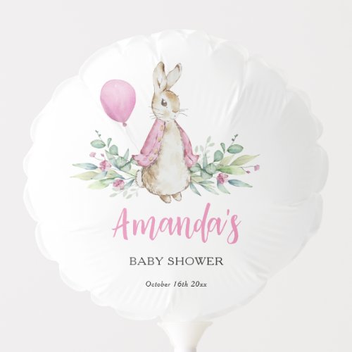 Peter Rabbit Baby Shower Balloon