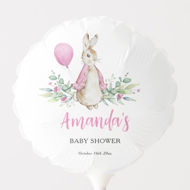 Peter Rabbit Baby Shower Balloon (Front)