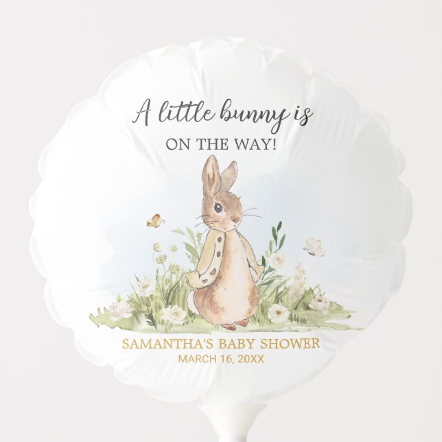 Peter Rabbit Baby Shower Balloon (Front)