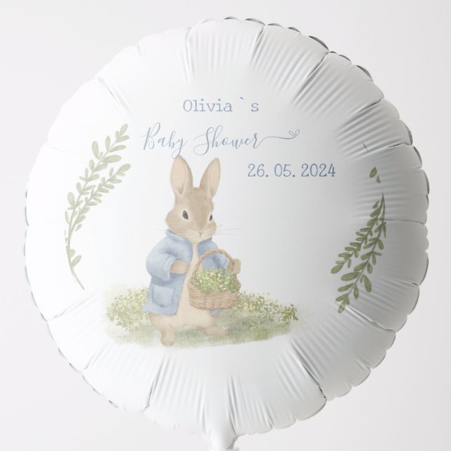 Peter Rabbit Baby Shower Balloon (Front)