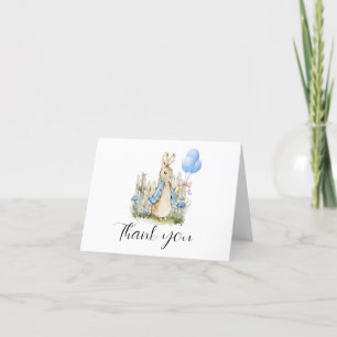 Peter Rabbit Baby Shower Boy Thank you Cards