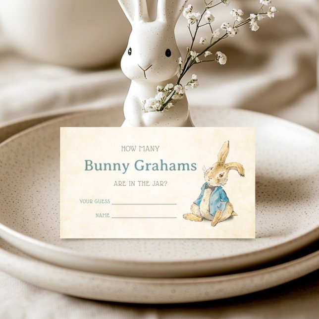 Peter Rabbit Baby Shower Bunny Grahams Enclosure Card (Creator Uploaded)