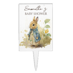 Peter Rabbit Baby Shower Cake Topper