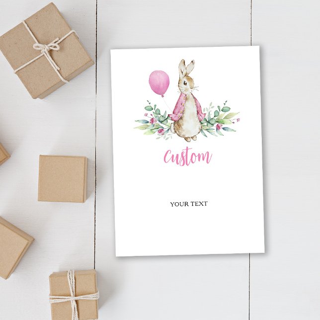 Peter Rabbit Baby Shower Custom Card (Creator Uploaded)