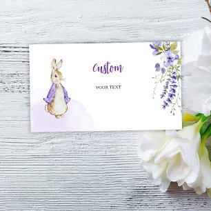 Peter Rabbit Baby Shower Custom Enclosure Card