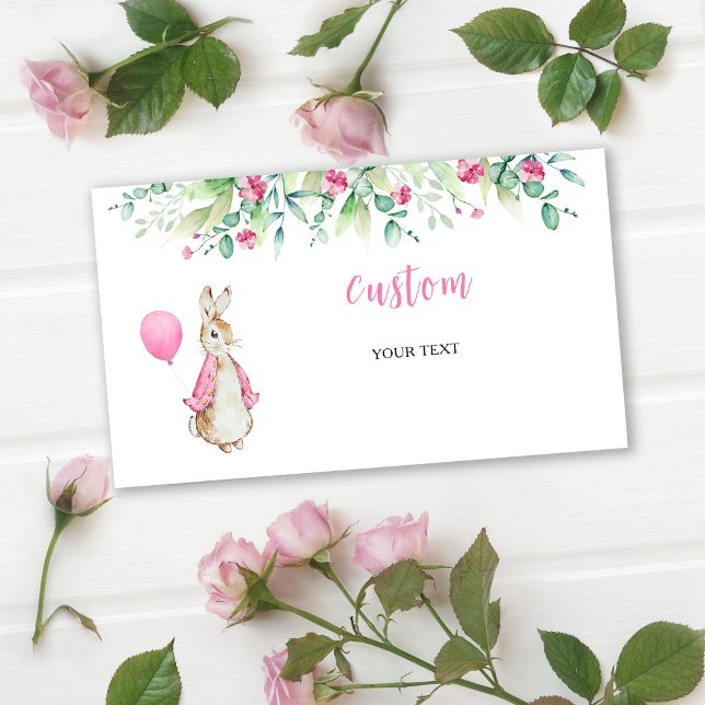 Peter Rabbit Baby Shower Custom Enclosure Card (Creator Uploaded)