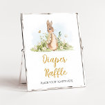 Peter Rabbit Baby Shower Diaper Raffle Poster<br><div class="desc">Make your event special with this Little Bunny Baby Shower with our cute and lovely printable Diaper Raffle Sign featuring adorable Rabbit theme. Download,  personalize,  and create lasting memories with this perfect touch for your joyous celebration!

BS671</div>
