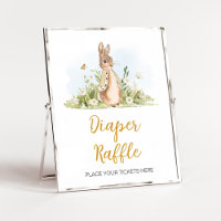 Peter Rabbit Baby Shower Diaper Raffle