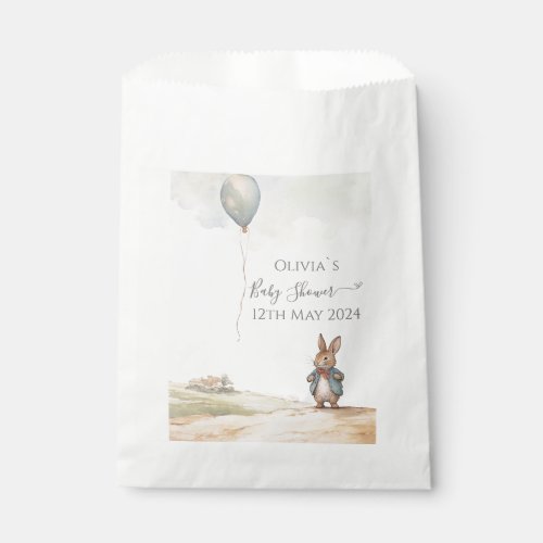 Peter Rabbit Baby Shower Favor Bag