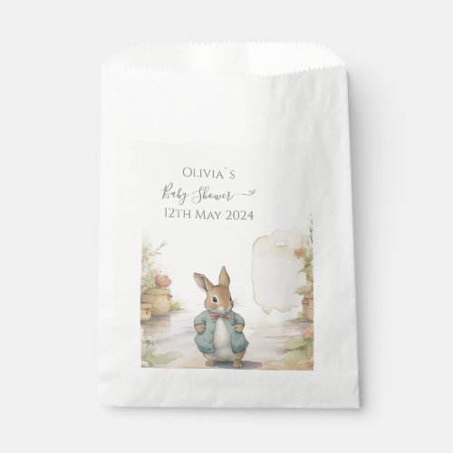 Peter Rabbit Baby Shower Favor Bag
