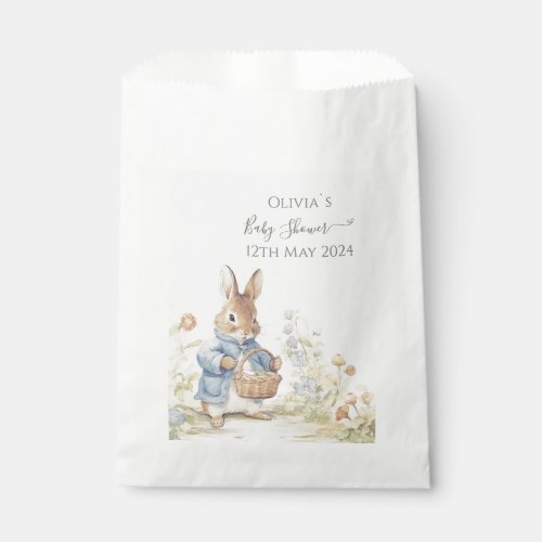 Peter Rabbit Baby Shower Favor Bag