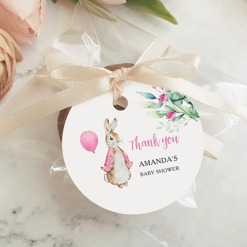 Peter Rabbit Baby Shower Favor Tags