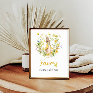Peter Rabbit Baby Shower Favors Poster