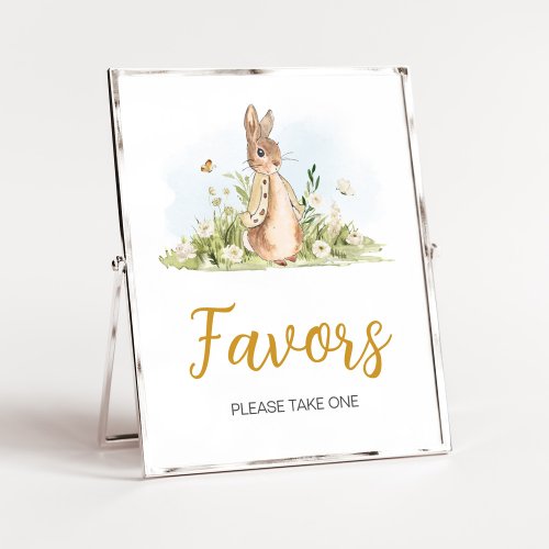Peter Rabbit Baby Shower Favors Poster