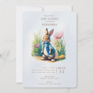 Peter Rabbit Baby Shower Invitation