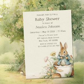 Peter Rabbit Baby Shower Invitation