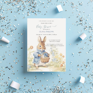 Peter Rabbit Baby Shower Invitation