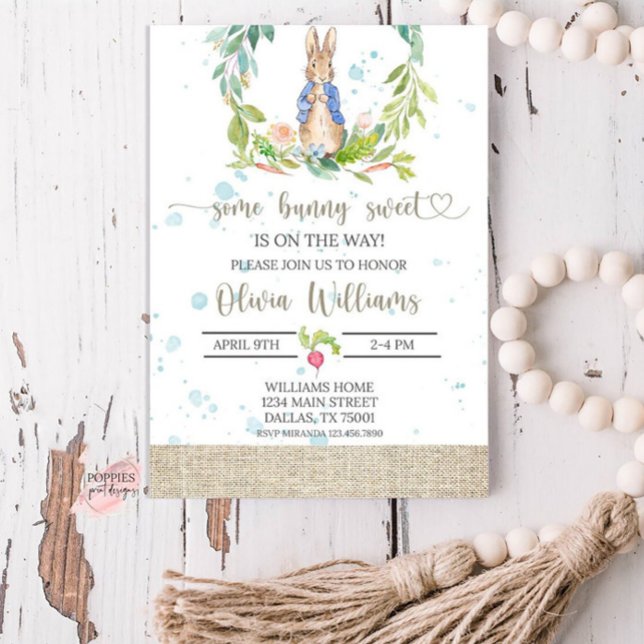 Peter Rabbit Baby Shower Invitation (Creator Uploaded)