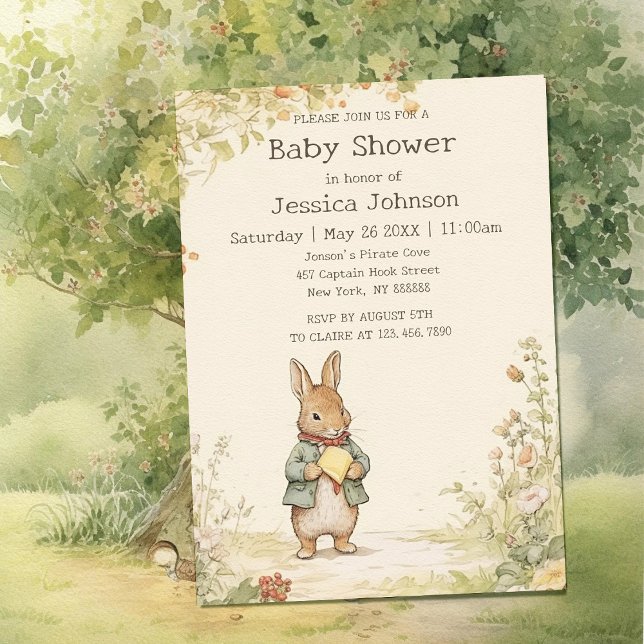Peter Rabbit Baby Shower Invitation (Creator Uploaded)