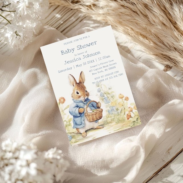 Peter Rabbit Baby Shower Invitation (Creator Uploaded)