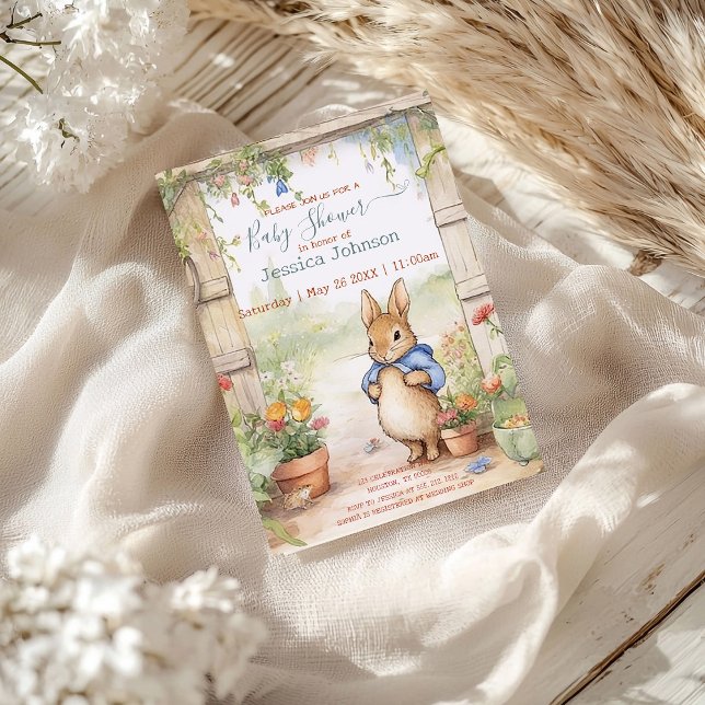 Peter Rabbit Baby Shower Invitation (Creator Uploaded)