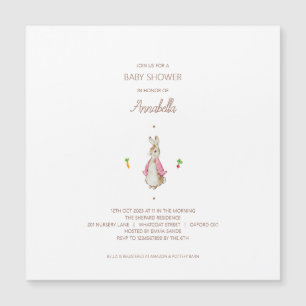 Peter Rabbit Baby Shower Magnetic Invitation