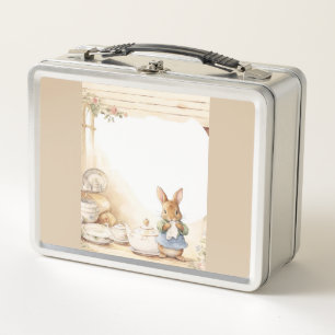 Peter Rabbit Baby Shower Metal Lunch Box