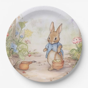 Peter Rabbit Baby Shower Paper Plates