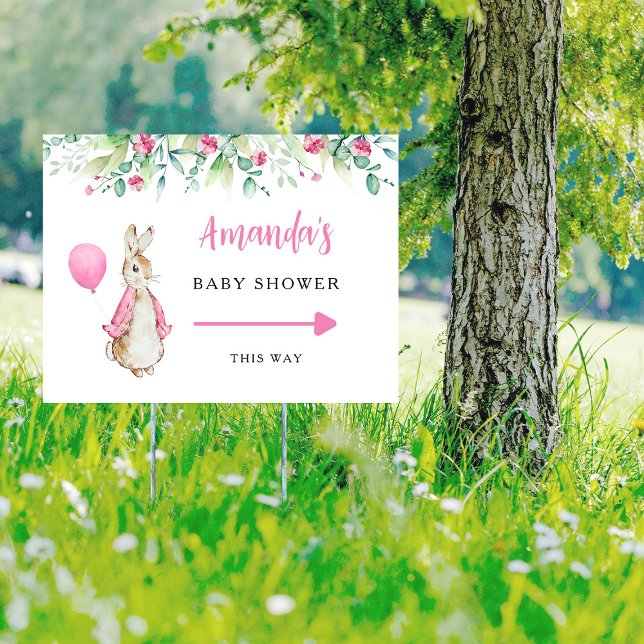 Peter Rabbit Baby Shower Sign (Creator Uploaded)
