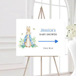 Peter Rabbit Baby Shower Sign