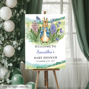 Peter Rabbit Baby Shower Sign for Party Entry