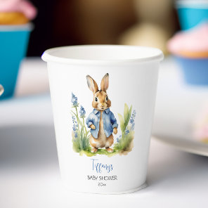 Peter rabbit baby shower tableware template paper cups