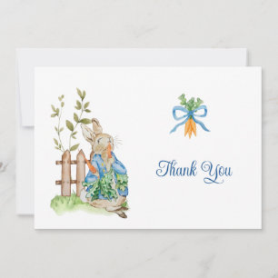 Peter Rabbit Baby Shower Thank You Card