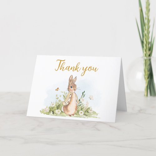 Peter Rabbit Baby Shower  Thank You Card