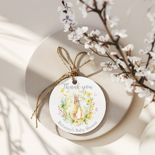 Peter Rabbit Baby Shower Thank you Favor Tag