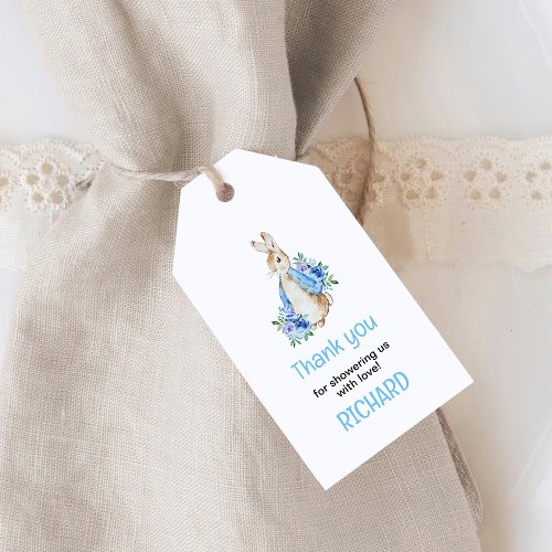 Peter Rabbit Baby Shower Thank you Gift Tags