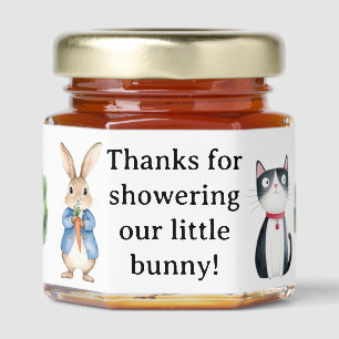 Peter Rabbit Baby Shower Thank You Honey Jar Favors