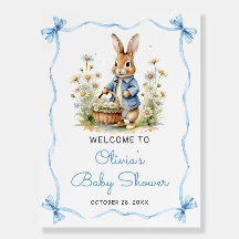 Peter Rabbit Baby Shower Welcome Foam Board